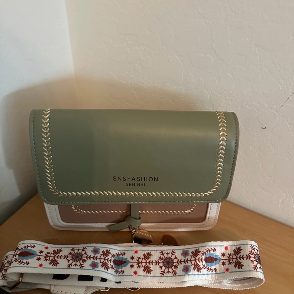 Green and Brown Women's Bag